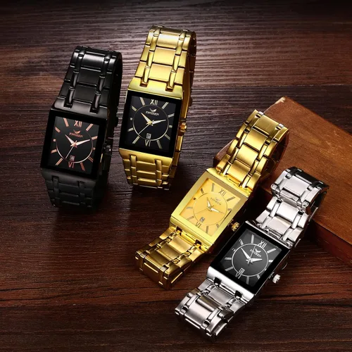Vista 6 de Avaner Reloj cuadrado de acero inoxidable para hombre
