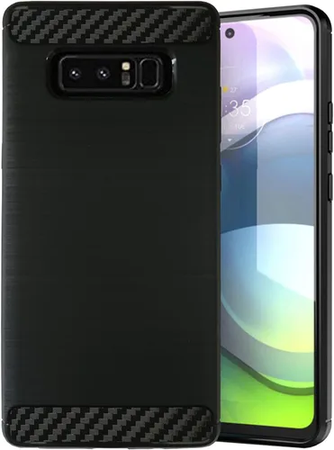Vista 5 de CasesOnDeck - Funda compatible con Samsung Galaxy Note 8 (Carbon Flex) y Note 8, diseño moderno de ajuste delgado, con golpes y caídas (astronauta)