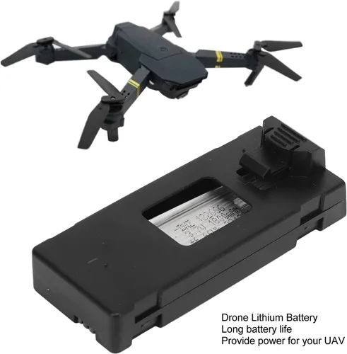 Vista 2 de TOPINCN Batería de avión RC, 3.7 V 1800 mAh batería de litio Drone con protección contra cortocircuitos de sobrecarga para E88 E525 PRO