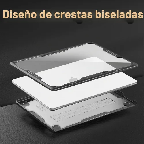 Vista 4 de MOSISO - Funda compatible con MacBook Air de 15 pulgadas M5 M4 M3 M2 Transparente