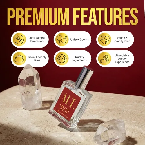 Vista 5 de ALT. FRAGRANCES Crystal No. 23 Extrait de Parfum Perfume Unisexo Inspirado en Baccarat Rouge 540 Perfume 60ml
