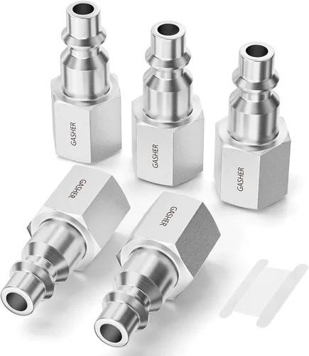 Vista 15 de GASHER 10PCS 1/2" FNPT x 1/2" Flow Industrial Air Plug