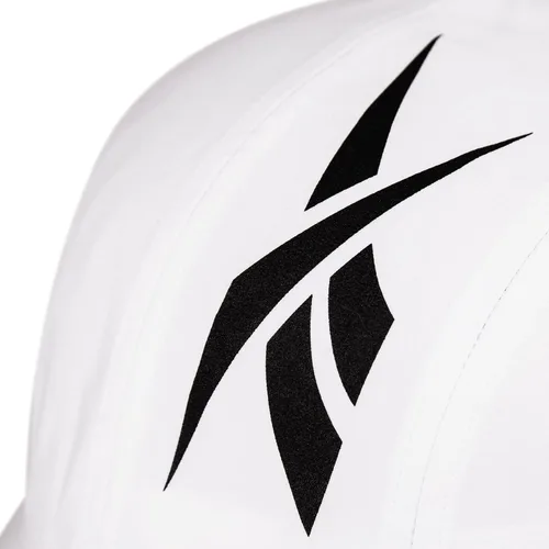 Vista 4 de Reebok Ree CYCLED - Gorra para hombre con logotipo vectorial estilo tecnológico, panel frontal de perfil bajo con diseño transpirable