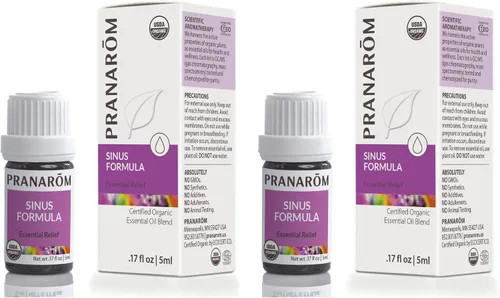 Vista 9 de Pranarom - Mezcla de aceites esenciales de fórmula sinusal (0.2 onzas líquidas) - Aceite de oliva, eucaliptos, menta, romero, incienso y tomillo
