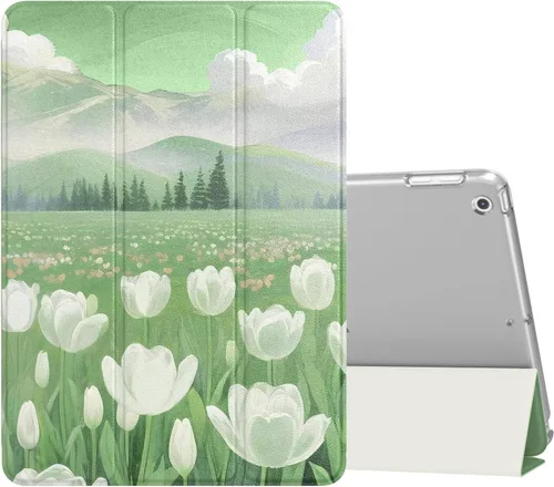 Vista 11 de MoKo Funda para iPad 9.7 2018/2017 de 5ª / 6ª Generación - Funda delgada y ligera con soporte para Smartphone con parte trasera translúcida