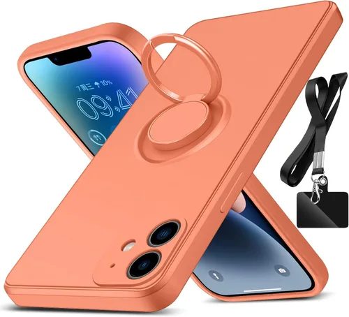 Vista 9 de Funda para iPhone 11, con soporte giratorio de 360°, color negro