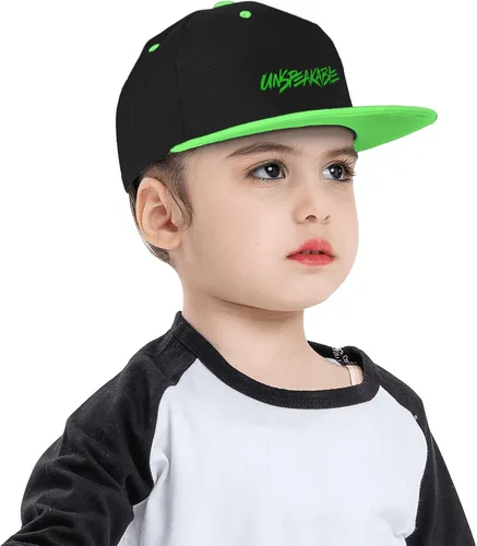 Vista 7 de Gorra de béisbol para niños y niñas, gorra de hip hop, ajustable, novedad para niños