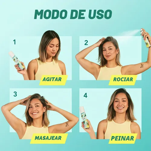 Vista 5 de Batiste Champú seco de 6.73 fl oz de Batiste Original