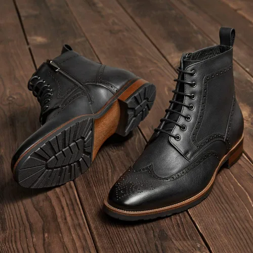 Vista 5 de Botas Oxford casuales para hombre, botas de vestir Chukka para hombre