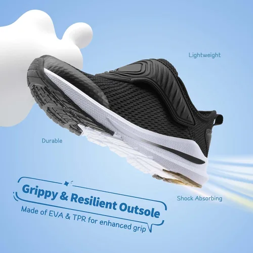 Vista 3 de DREAM PAIRS Zapatillas deportivas para niños y niñas, tenis para correr y correr para niños pequeños y grandes
