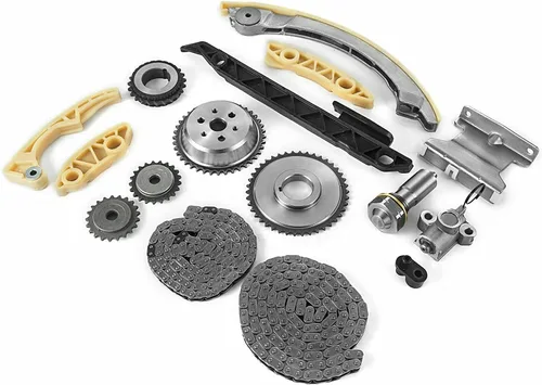 Vista 5 de Kit de cadena de distribución con carril guía tensor, piñón de manivela, piñón de eje de equilibrio para 2.0L 2.2L 2.4L GM Buick Chevy GMC Pontiac