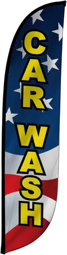 Vista 25 de LookOurWay Bandera de plumas, bandera publicitaria de 12 pies de alto para promoción de negocios y eventos, solo bandera, detalles automáticos