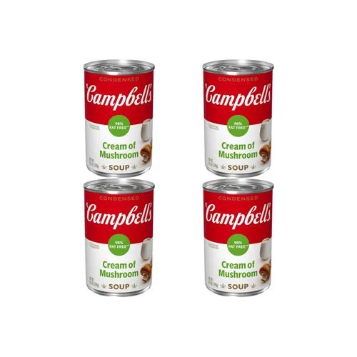 Vista 15 de Campbell’s - Sopa condensada de crema de champiñones 98% libre de grasa, lata de 10.5 onzas