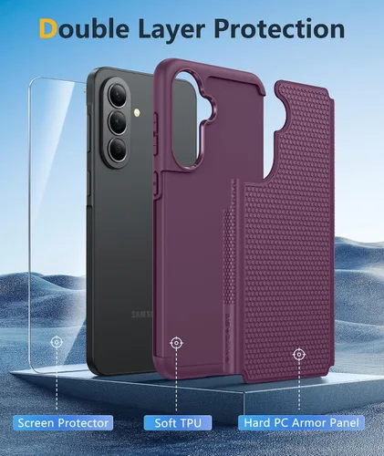 Vista 201 de FNTCASE Funda para iPhone 17 Pro: Fundas delgadas translúcidas de color azul claro compatibles con MagSafe, protección completa de la cámara