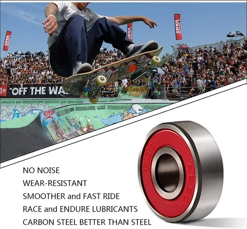 Vista 3 de ABEC-9 608-RS - Rodamientos de patineta en línea de primera calidad (paquete de 8)
