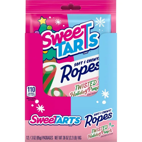 Vista 7 de SweeTarts Cuerdas, Holiday Twisted Punch 3oz (paquete de 12)