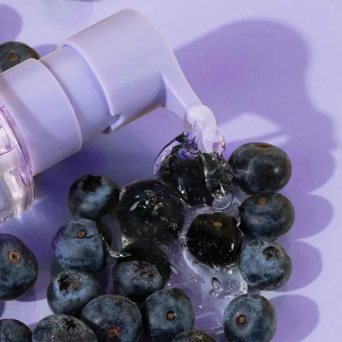 Vista 3 de Glow Recipe Blueberry Bounce - Jabón facial exfoliante de tamaño para viajar, limpiador facial espumante, desmaquillante y mascarilla clarificadora