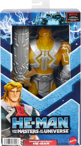 Vista 2 de Masters of the Universe and He-Man - Figura grande de He-Man con accesorio inspirado en la serie animada Motu Netflix, juguete coleccionable de 8.5