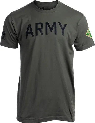 Vista 29 de Army PT Style Shirt - U.S. Military Physical Training Infantry Veteran Workout T-Shirt