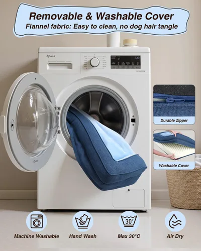 Vista 4 de KSIIA Cama Lavable para Perro XXL para Perros Mayores, Sofá Ortopédico para Mascotas, Cama de Mascotas Impermeable con Laterales, Cama Jumbo