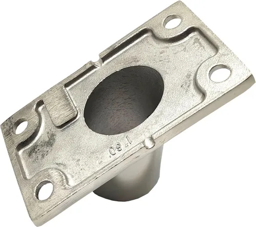 Vista 4 de Barandilla de cubierta de barco de 60 grados, base rectangular, acero inoxidable de grado marino 316 para tubo de 1 pulgada, paquete de 2
