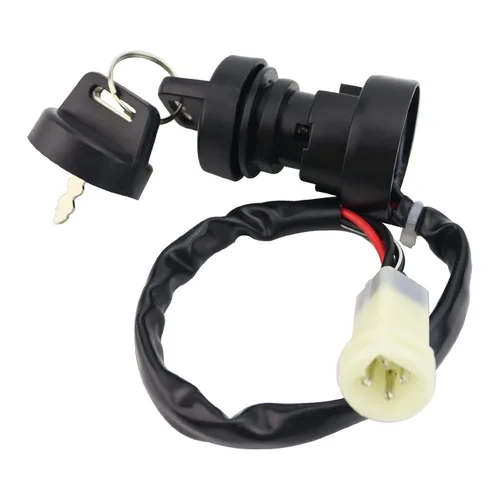 Vista 7 de Motor de arranque, relé solenoide e interruptor de encendido para Yamaha Champ 100 1987-1991 Badger 80 1985-1994 55X-81800-51-00 65X-81880-50-00