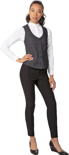 Vista 2 de Chef Works Chaleco Bridge para mujer Diamond
