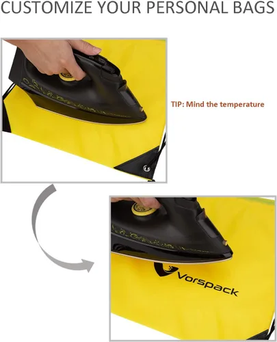 Vista 5 de Vorspack Mochila con cordón de 10 piezas para fiestas, gimnasio, viajes deportivos