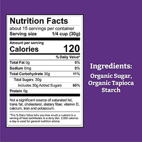 Vista 3 de Wholesome Sweeteners 16 onzas de azúcar glas en polvo orgánico, comercio justo, sin OMG, sin gluten y vegano, 1 paquete