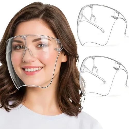 Vista 11 de Máscara facial para taladro de uñas, máscara transparente, protección transparente - 1 pieza