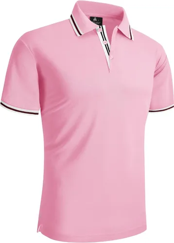Vista 2 de ZITY Camiseta polo de manga corta para hombre, para golf, tenis
