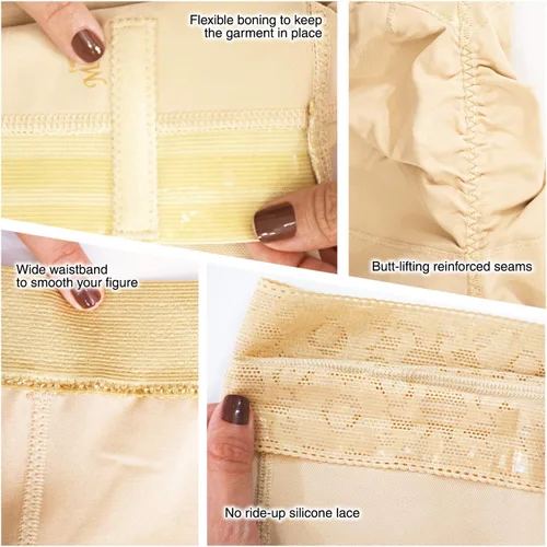 Vista 7 de M&D 0323 - Pantalones cortos para mujer con levantamiento de glúteos Fajas Levanta Cola