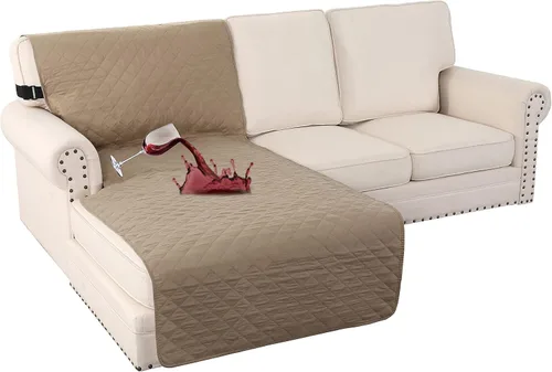 Vista 43 de Turquoize Funda 100 % impermeable para sillón de ala, protector de sofá, triple antideslizante, protector de muebles para mascotas, niños, perros