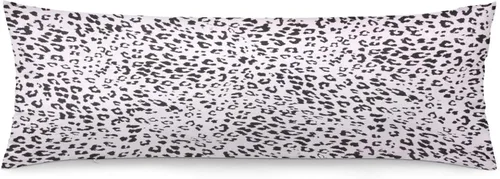 Vista 11 de Funda de almohada corporal con estampado de cebra, respaldo largo, funda protectora de almohada con rayas de cebra en blanco y negro, funda
