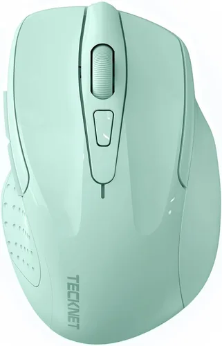 Vista 18 de TECKNET Ratón inalámbrico, BT 5.0/2.4G, silencioso 4800 DPI 6 botones Negro