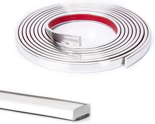 Vista 13 de Art3d - Moldura de vinilo flexible para despegar y pegar, de 10 pies para bordes de azulejos de pared, loseta en muro de cocina, marco de espejo