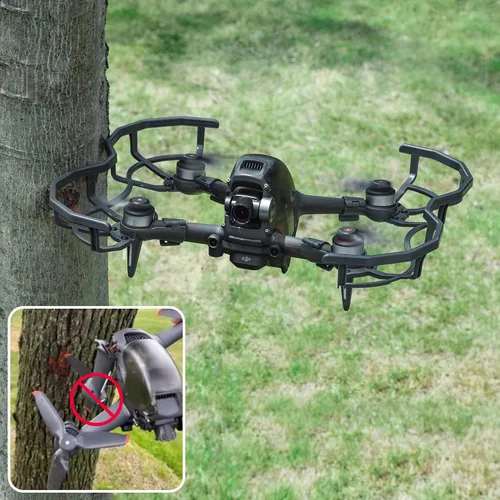 Vista 5 de HeiyRC Protector de hélice para DJI FPV Drone, protector de accesorios anticolisión cuchillas de parachoques accesorios de protección