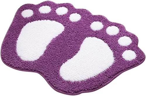 Vista 12 de MIFXIN Alfombra de baño con pies grandes, antideslizante, suave, absorbente, alfombra de área (rosa, 16 x 24 pulgadas)