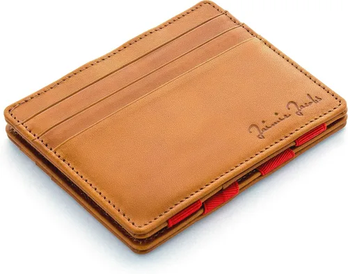 Vista 8 de Jaimie Jacobs - Flap Boy Slim - Cartera mágica de solapa para hombre con bolsillo frontal RFID, cartera delgada de piel genuina