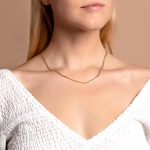 Vista 2 de PORI JEWELERS 14K Yellow Gold 2.5MM, 3.5MM, 4MM, 5MM, 6.5MM CubanCurb Chain Necklace - Made In Italy