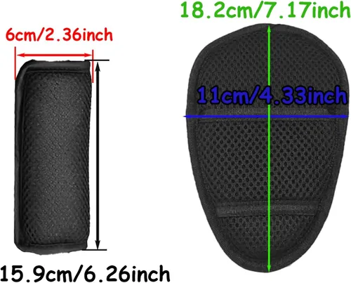 Vista 2 de 5 Point Harness Seat Belt for High Chair,Universal Seatbelt Crotch Cushion Shoulder Pads negro-1 pieza