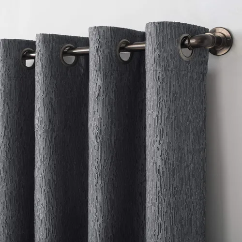 Vista 3 de Sun Zero Noir Dimensional Thermal Extreme - Cortina opaca con ojales, 52 x 96 pulgadas, gris carbón (paquete de 4)