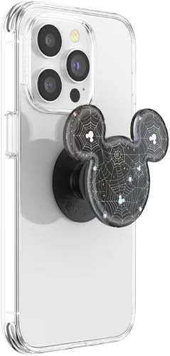 Vista 2 de PopSockets Agarre adhesivo para teléfono, soporte, soporte para teléfono, Disney - Mickey Cobweb