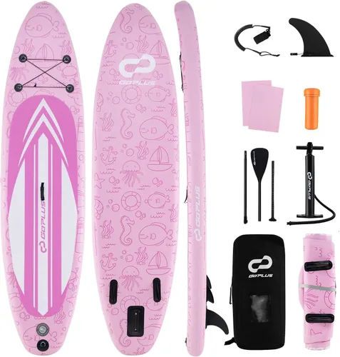 Vista 10 de Goplus Inflatable Stand Up Paddle Board w/SUP Paddleboard Accessories