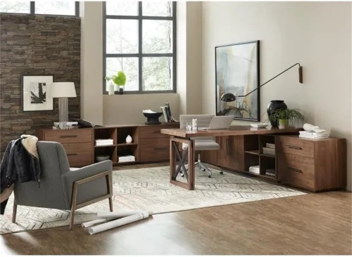 Vista 5 de Hooker Furniture Archivador lateral Elon con 2 cajones en madera mediana