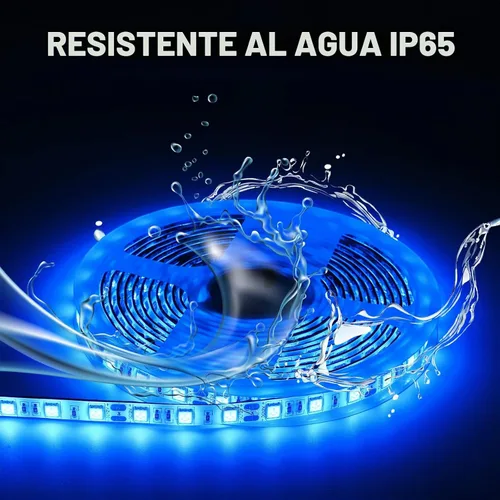 Vista 2 de Tiras de luces LED marinas de 50 pies para barco de pontón, luces de tira LED impermeables de 12V, luz de cubierta interior para kayak, barco Jon