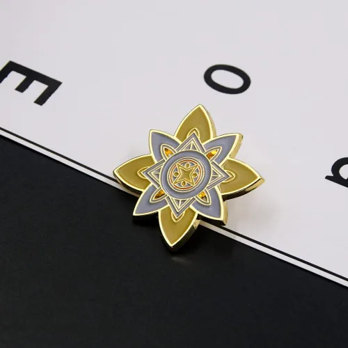 Vista 6 de Genshin Impact Vision Broche luminoso Ojo de Dios - Accesorios para proyectos de juego para mujer Metal Sin gemas