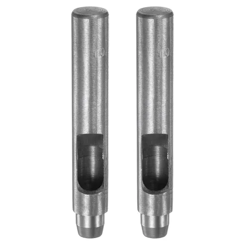 Vista 21 de HARFINGTON Perforadora de cuero de 0.020 in, recta, redonda, con ojales, remache a presión, fijador para cuero, artesanía, ropa, bolso, cortina