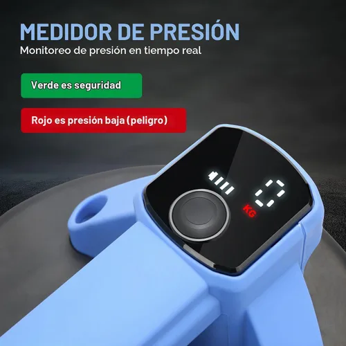 Vista 6 de Ventosa eléctrica con capacidad de carga máxima de 551 libras, base de 10 pulgadas con pantalla LED para succión Batería de 2000 mAh Carga tipo C