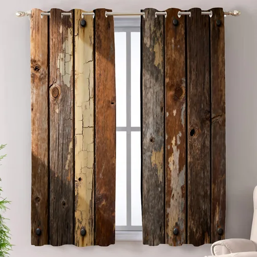 Vista 103 de Shrahala Floral Abstract Design Blackout Curtain Tiers, Minimalist Flower Illustration Kitchen Valance Light Blocking Tier Drapes with Rod Pocket, 2